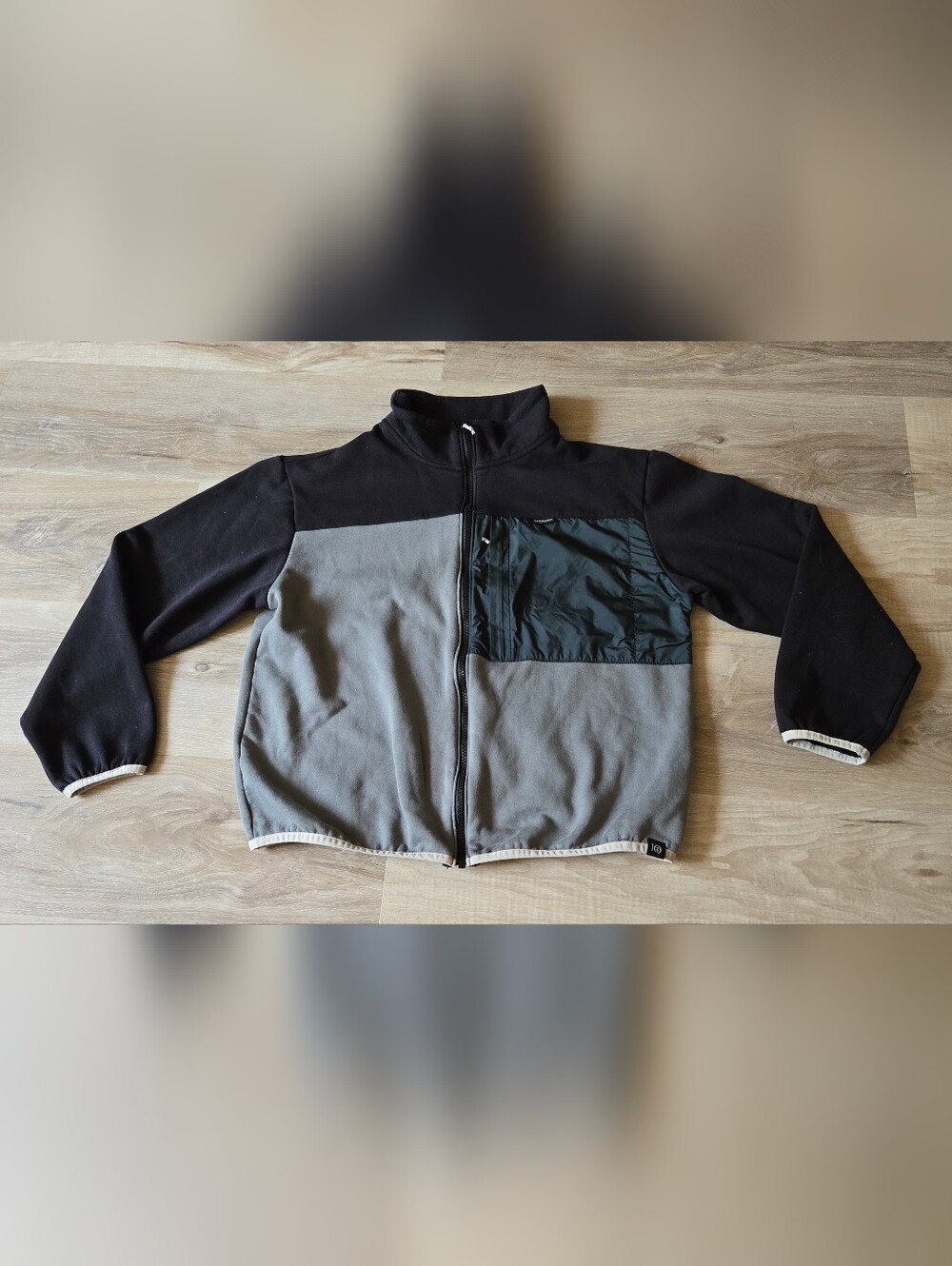 tentree Dark Green and Black Panel Jacket